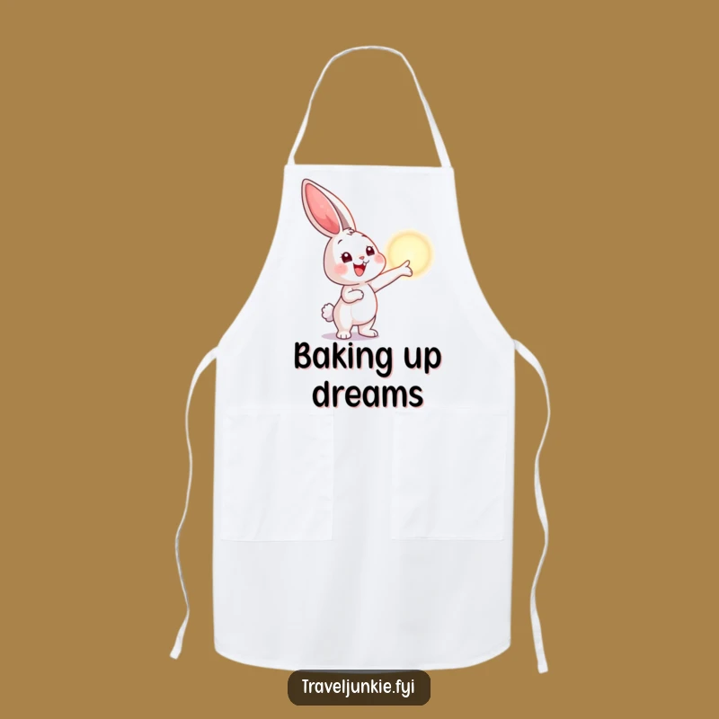 Funny Bunny Horizon Apron: Kitchen Adventures with Inspirational Flair