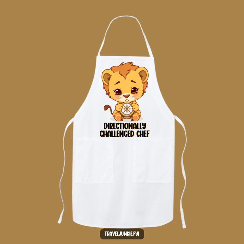 Funny Lion Cub Chef Apron: Cook Up Laughs in the Kitchen