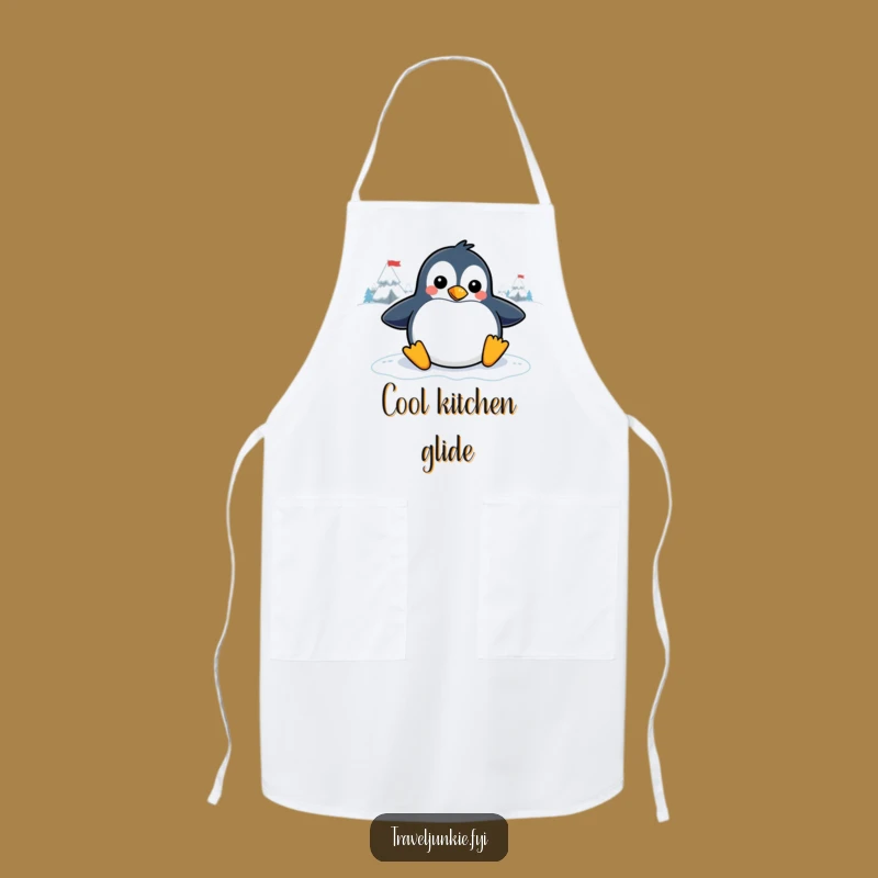 Funny Penguin Apron: Playful Chef Character Kitchen Wear for Winter Cooking