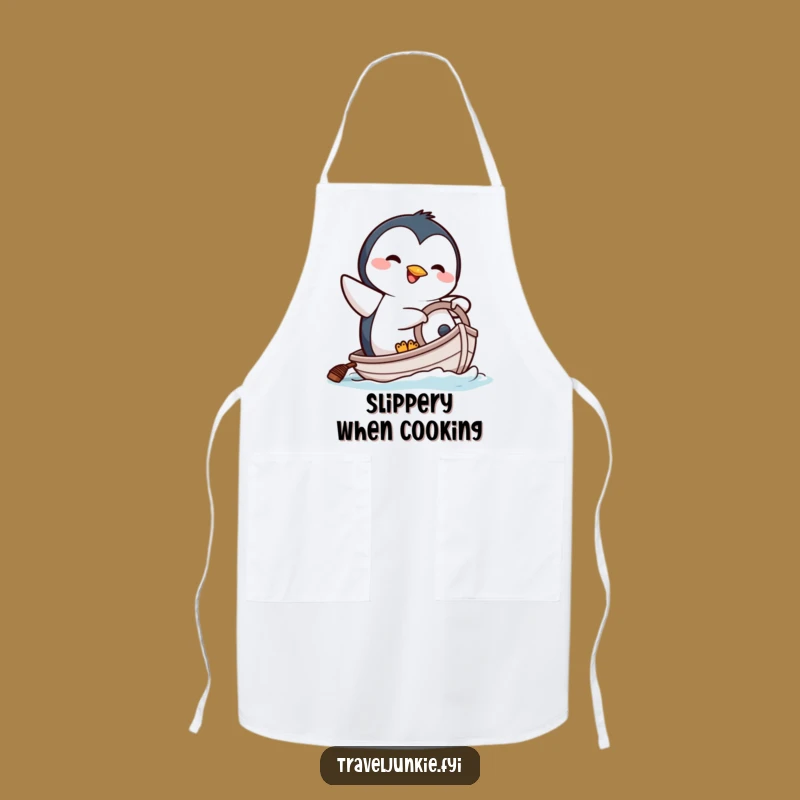Funny Penguin Chef Apron - Comical Character Kitchen Boat Gift