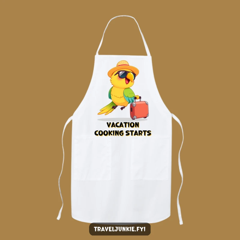 Funny Parrot Chef Apron: Cook Up Fun with Tropical Humor, Great Funny Gift