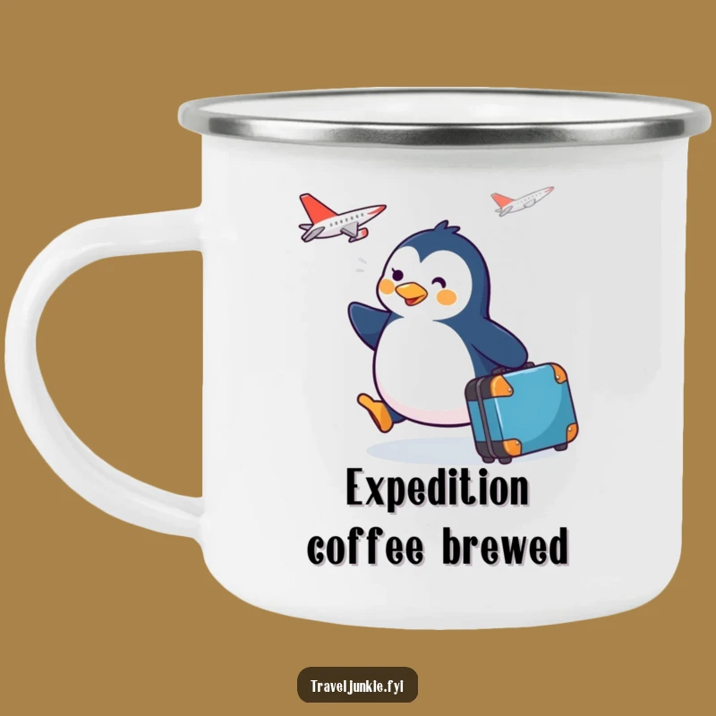 Funny Penguin Traveler Camping Mug A Hilarious Gift For Outdoor Trips