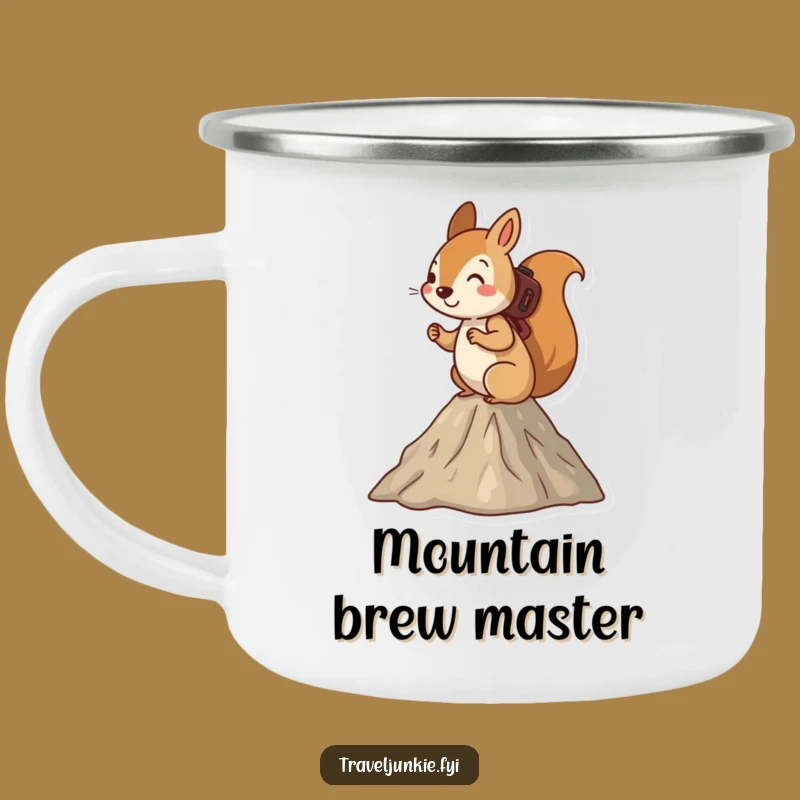 Funny Squirrel Mountain Hike Camping Mug - Adventurous Outdoor Cup Gift