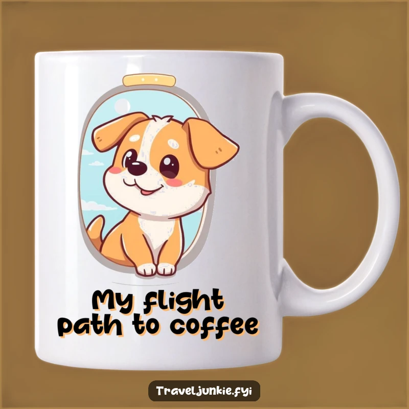 Funny Dog Pilot Mug: A Hilarious Travel Gift for Aviation Lovers