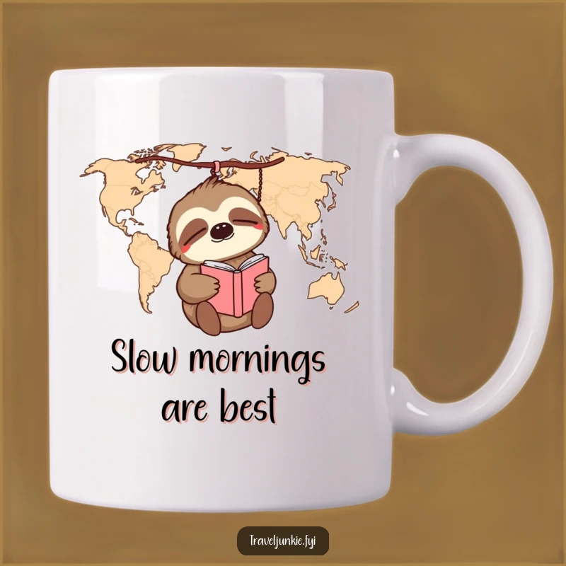 Funny Sloth Travel Mug: Explore the World, Slowly and Hilariously!