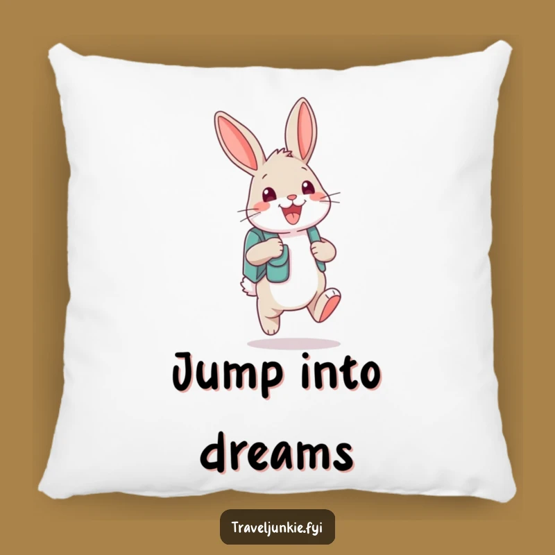 Funny Bunny Backpack Pillow: Cuddle Up with Adventure and Laughter!