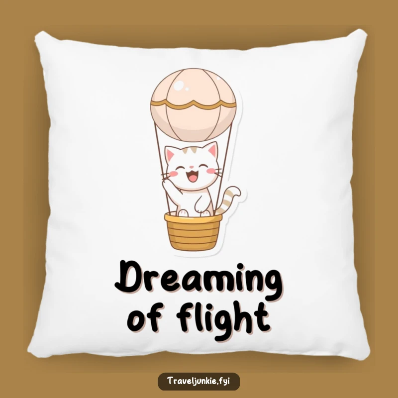 Funny Cat Balloon Pillow - Joyful Adventure Comfort Gift for Cuddles