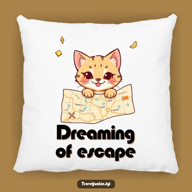 Funny Cat Pillow: Cozy and Mischievous Character Cushion for Travel Comfort