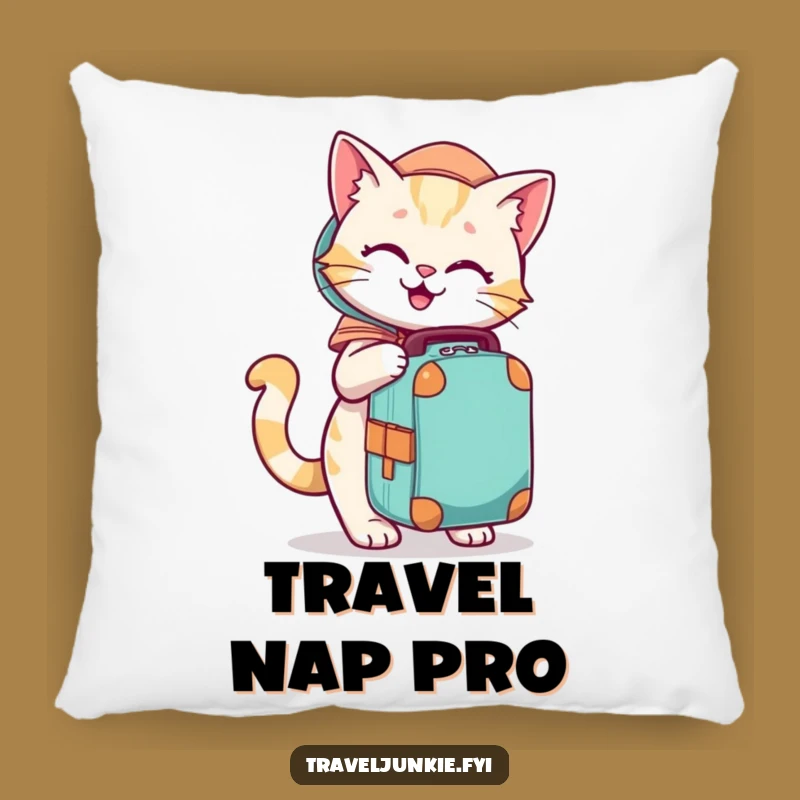 Funny Cat Pillow - Cozy Playful Character Home Decor Gift