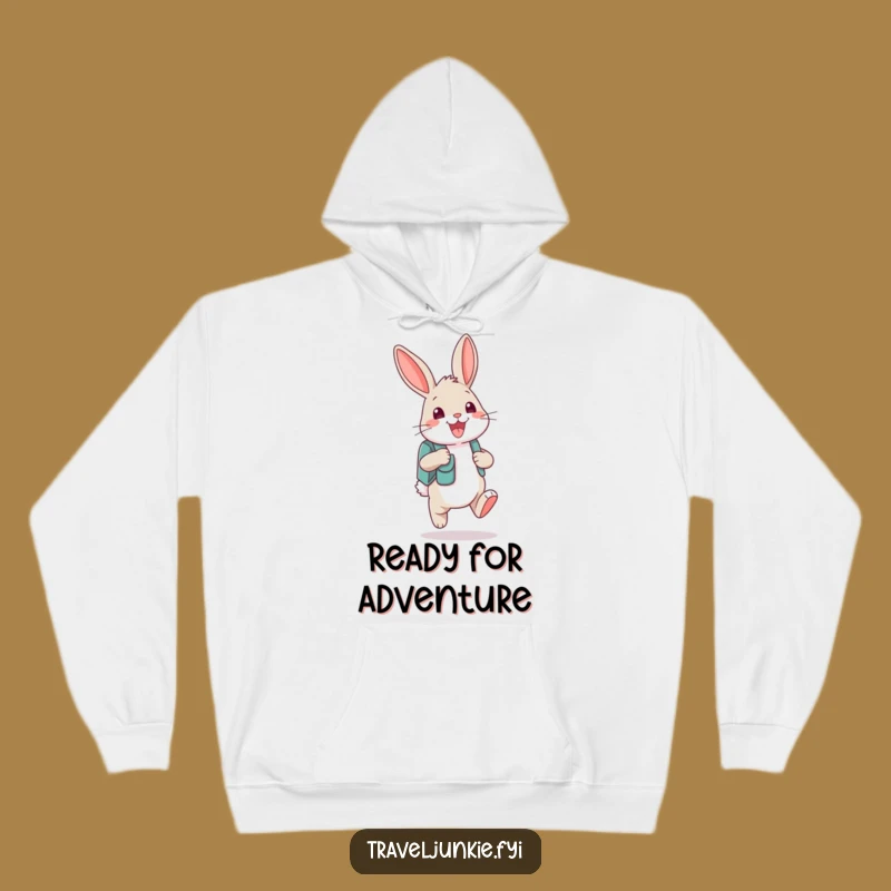 Cozy Funny Bunny Backpack Hoodie: Adventure Ready, Humor Equipped!