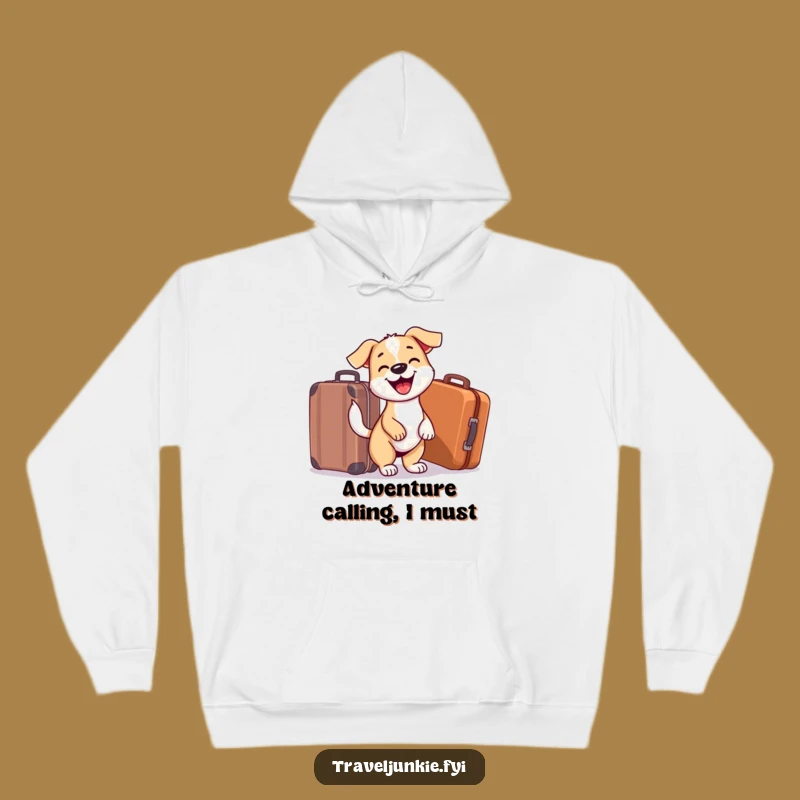 Funny Dog Luggage Hoodie: Cozy & Hilarious Gift for Dog Lovers on the Go!