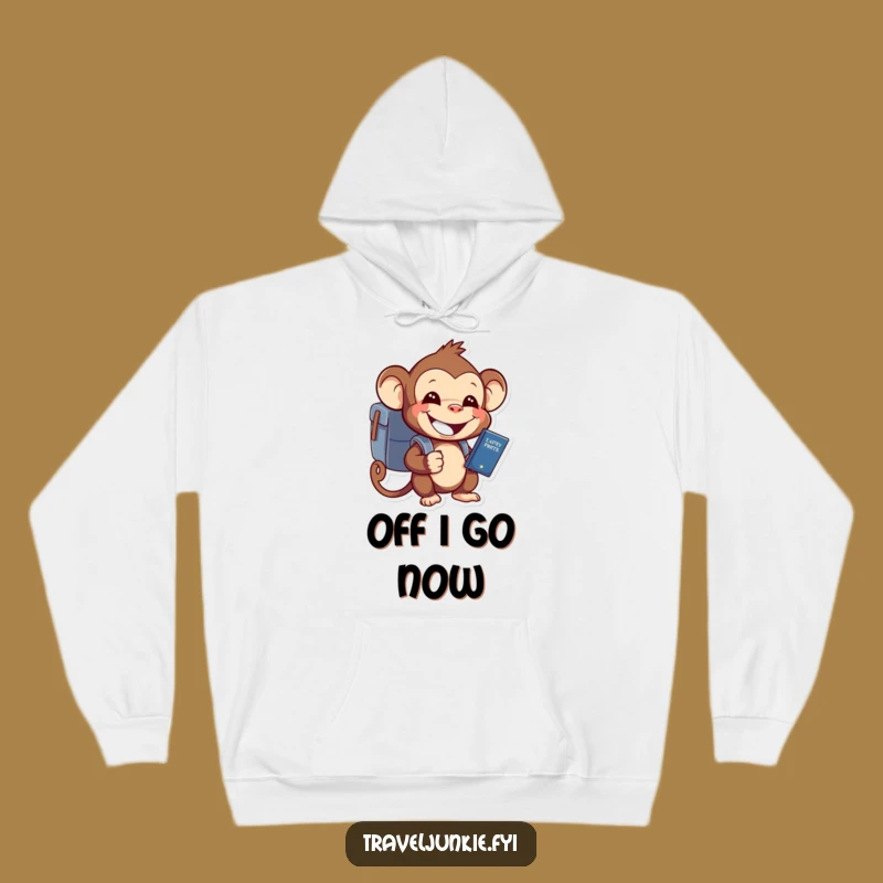 Funny Monkey Adventure Hoodie A Cozy And Hilarious Travel Gift