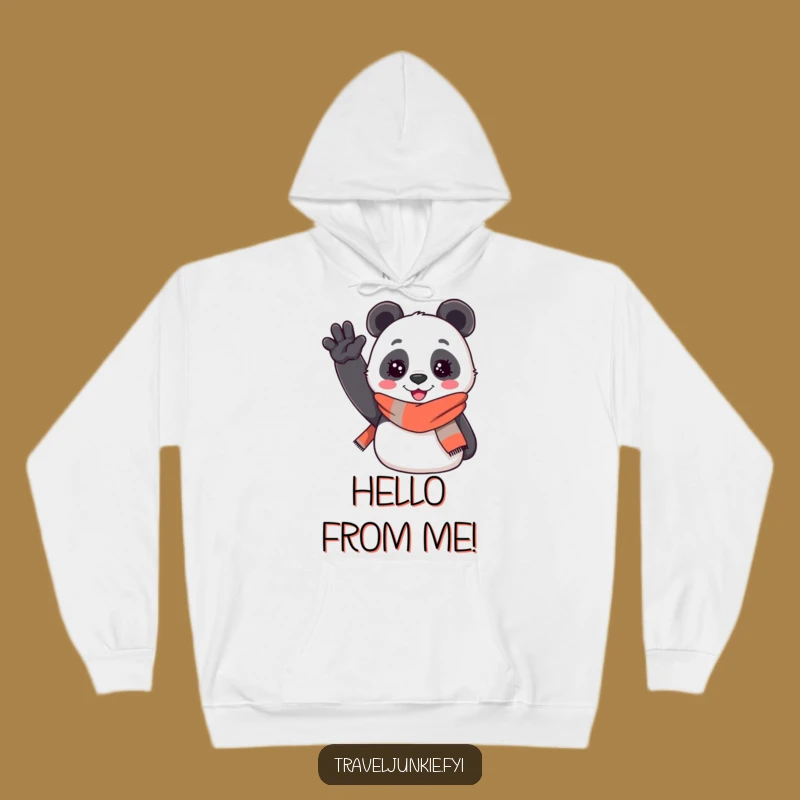 Funny Panda Travel Hoodie: Cozy Comfort and Welcoming Humor, Great Funny Gift