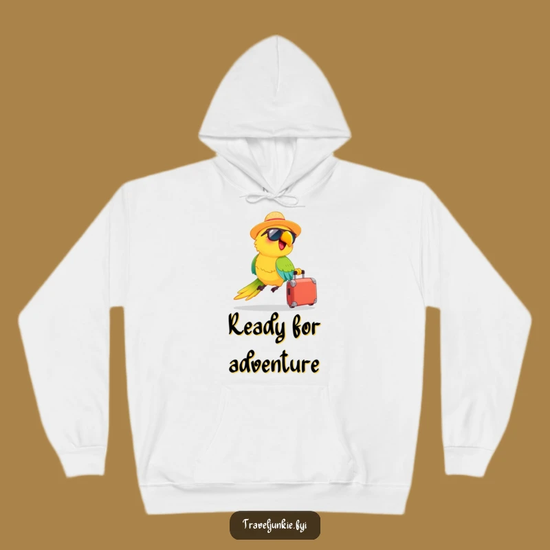 Funny Parrot Travel Hoodie: Cozy Comfort and Vacation Humor, Great Funny Gift