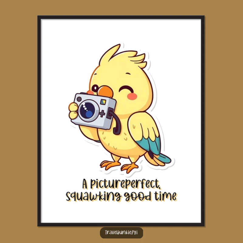 Funny Free Printable Parrot Wall Art: Photo Fun Downloadable Decor
