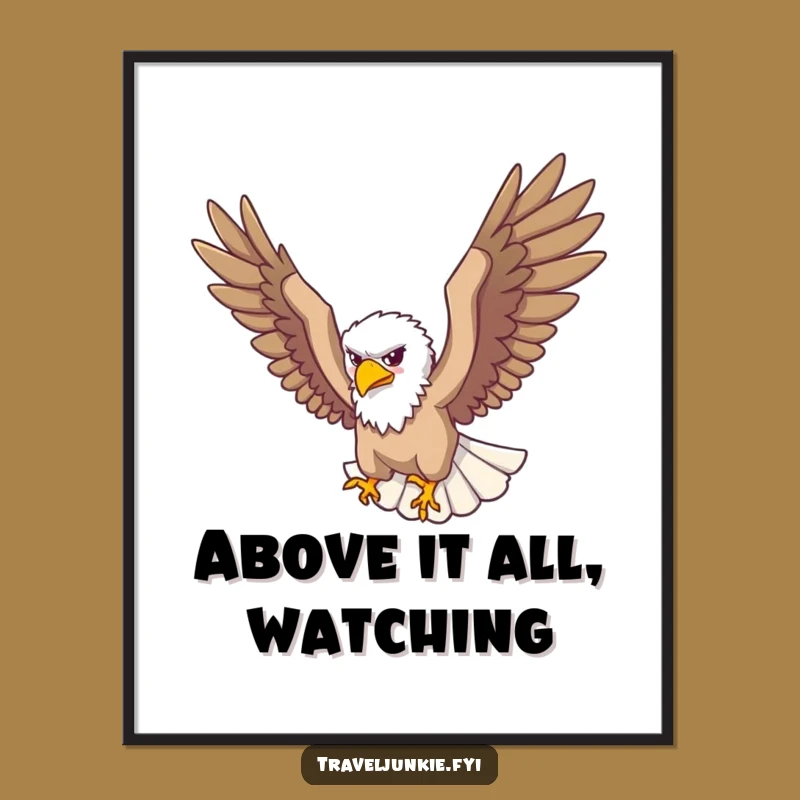 Funny Free Printable Eagle Wall Art Downloadable Majestic Decor