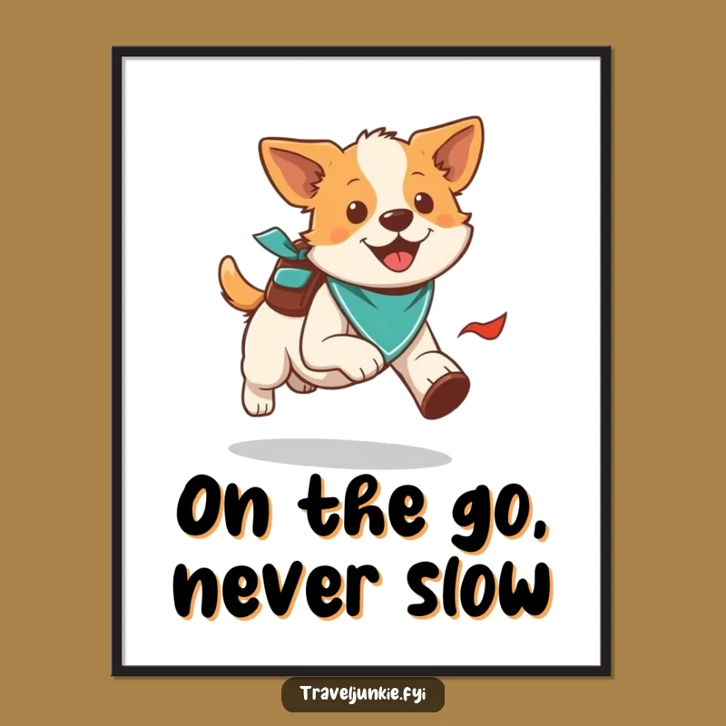 Free Printable Dog Wall Art: Energetic Explorer Decor