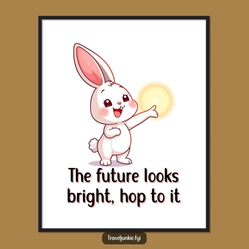 Free Printable Wall Art: Bunny's Hopeful Gaze - Funny Downloadable Decor