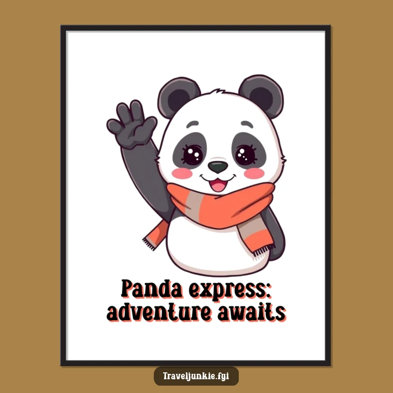 Free Printable Wall Art: Cheerful Panda's Hello Funny Downloadable Art Decor