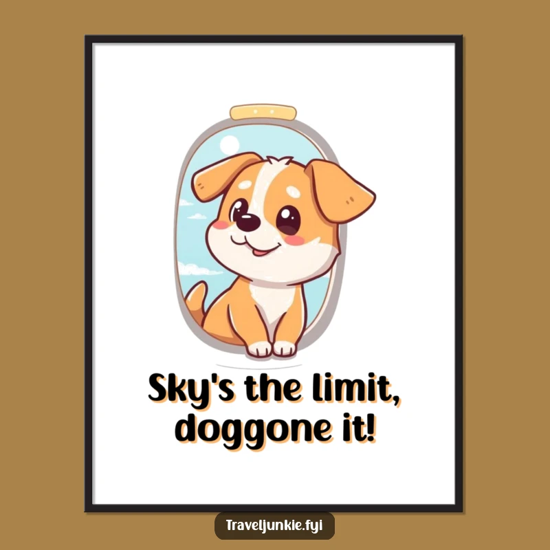 Funny Free Printable Dog Wall Art: Window Seat Adventure Decor