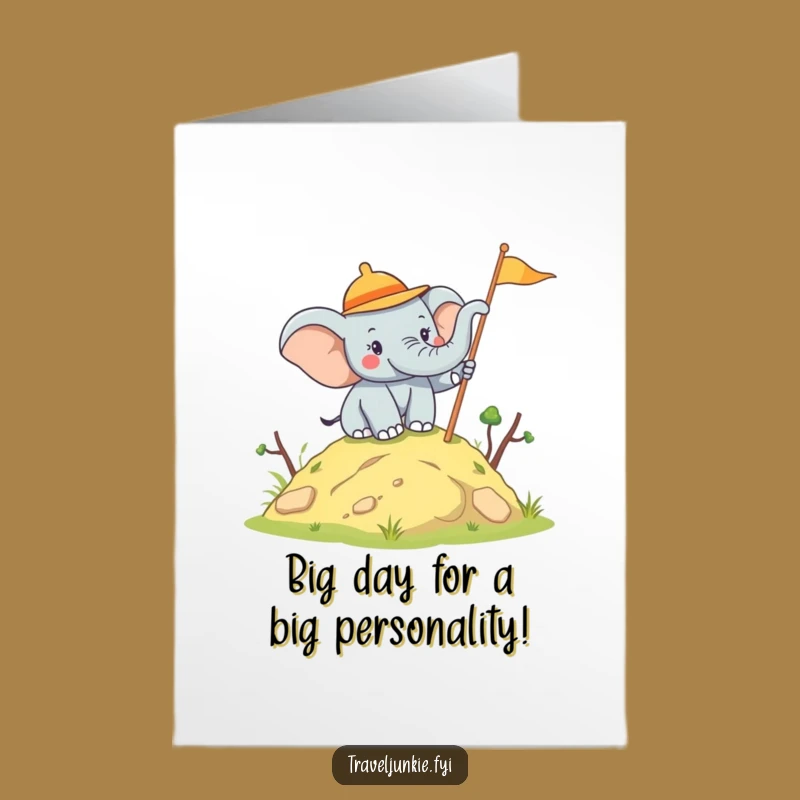 Free Printable Elephant Explorer Birthday Card: Joyful, Fun, Downloadable Gift!