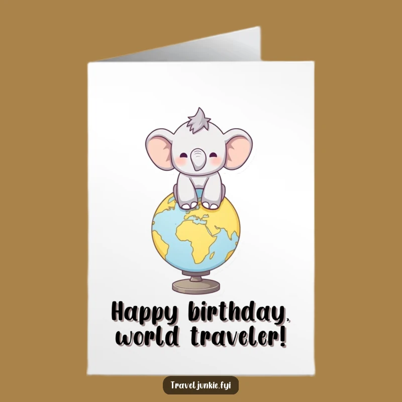 Free Printable Elephant Birthday Card: World of Fun!