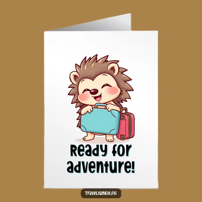 Free Printable Funny Hedgehog Congrats Card - Journey Downloadable Gift