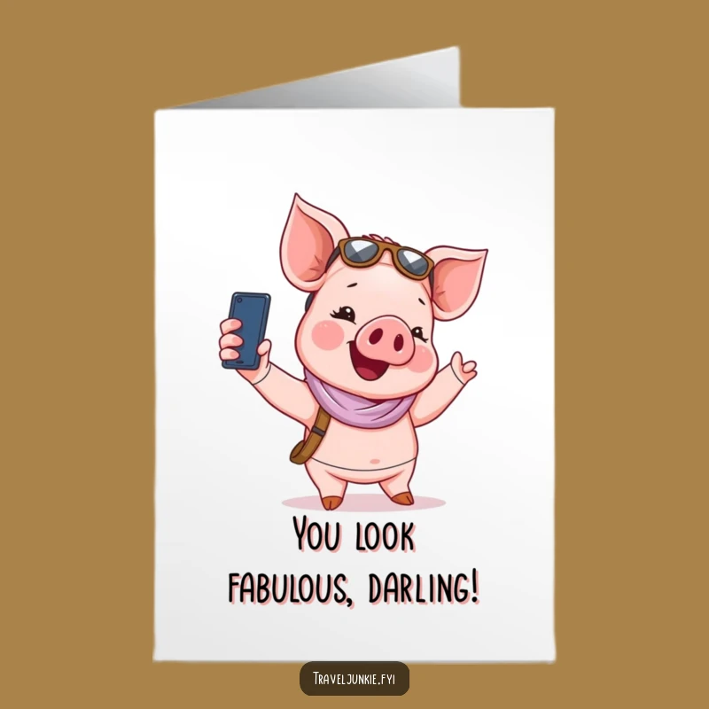 Free Printable Piglet Congrats Card Funny Downloadable Gift
