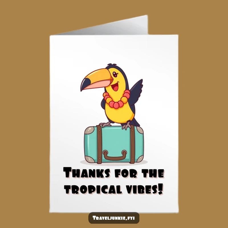 Free Printable Toucan Thank You Card: Funny Lei Bird