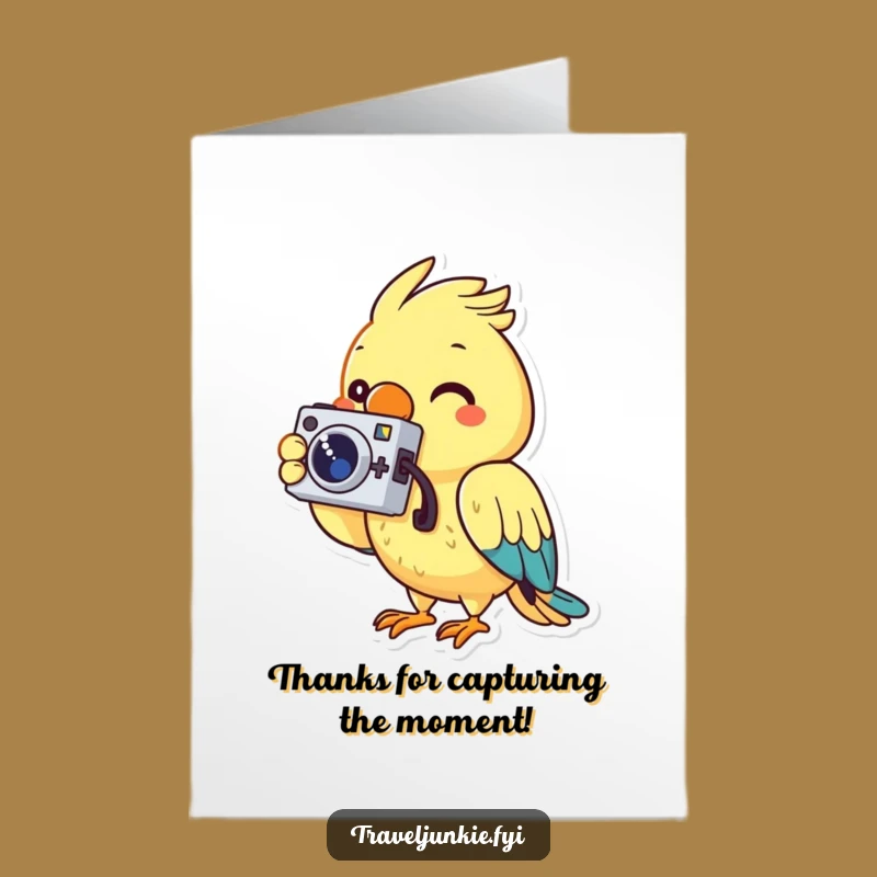 Free Printable Parrot Thank You Card: Funny Photo Thanks Downloadable Gift