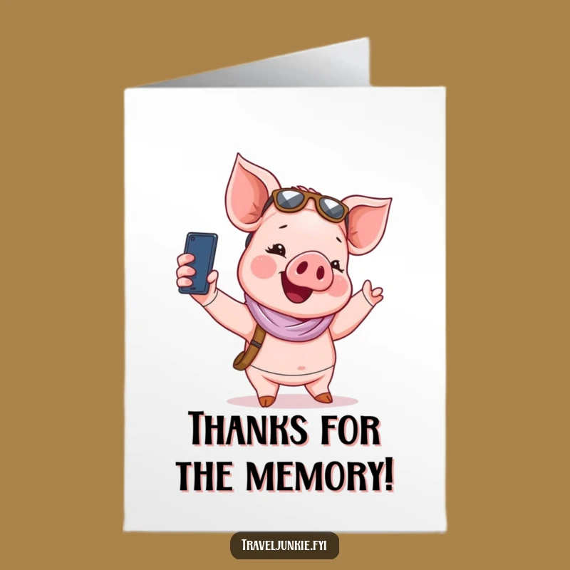 Free Printable Piglet Thank You Card Funny Downloadable Gift