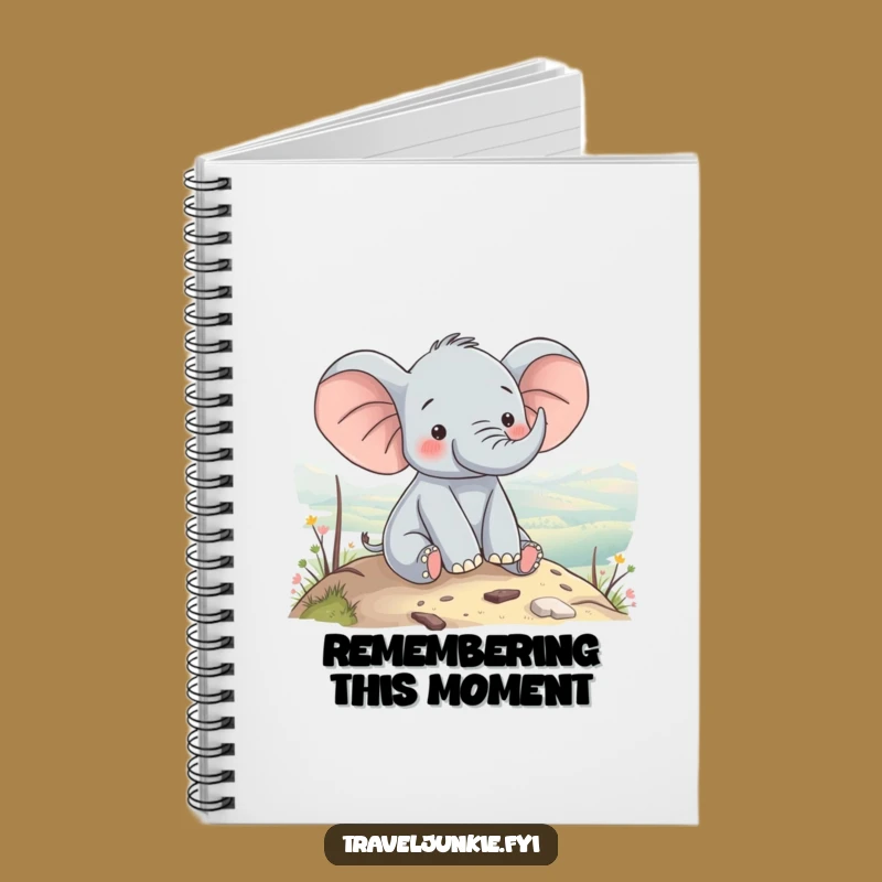 Funny Elephant View Notebook: Journal Your Thoughts with Pachyderm Peace