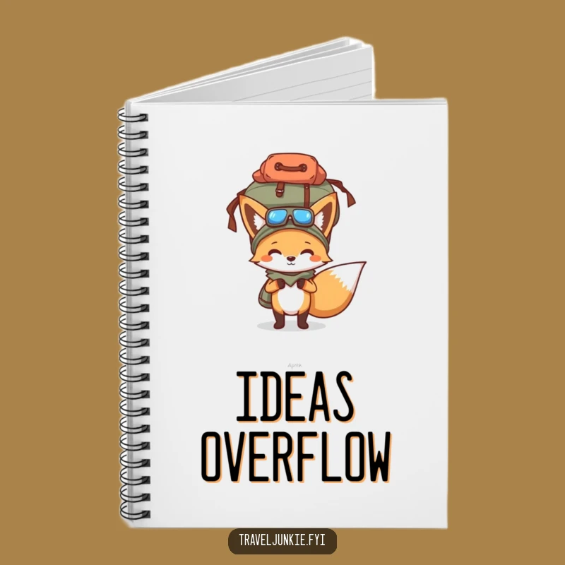 Funny Fox Adventure Notebook - Humorous Gift for Journaling Travelers