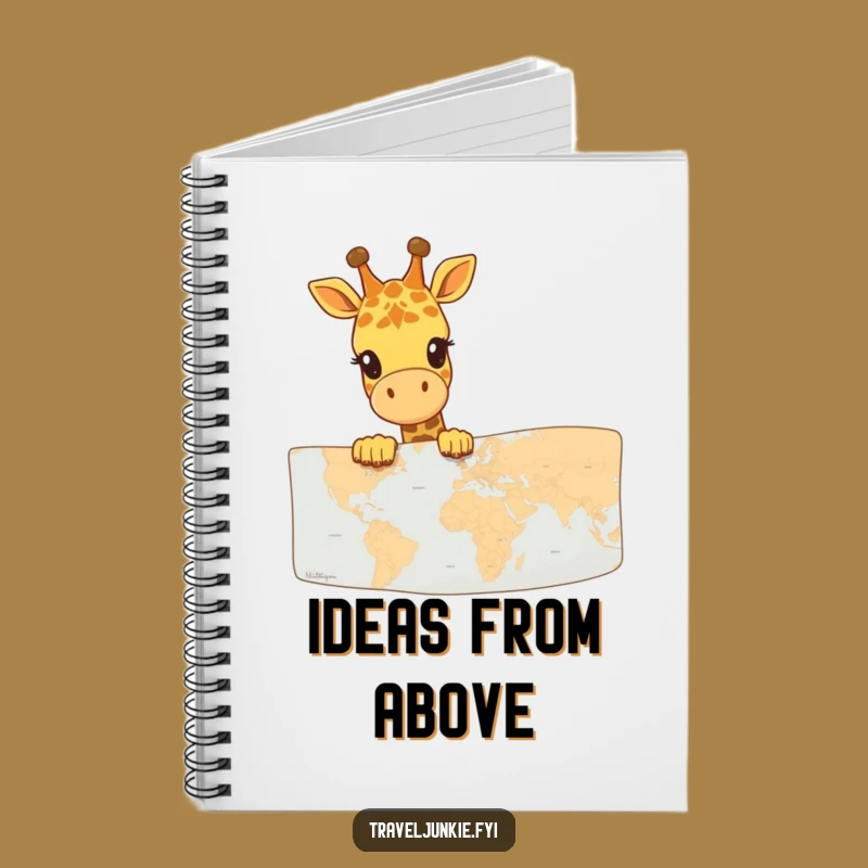 Funny Giraffe Map Explorer Notebook: Journal your adventures with a tall friend, perfect funny gift