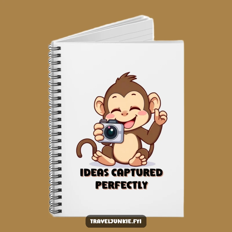 Funny Monkey Selfie Notebook: Journal your thoughts with a giggling primate, perfect funny gift