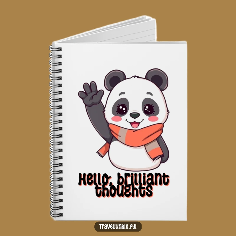 Funny Panda's Hello Notebook: Journal Your Travels with Friendly Humor, Ideal Funny Gift
