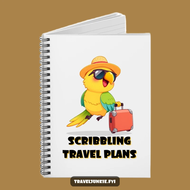 Funny Parrot's Travel Notebook: Plan Adventures with Tropical Humor, Ideal Funny Gift