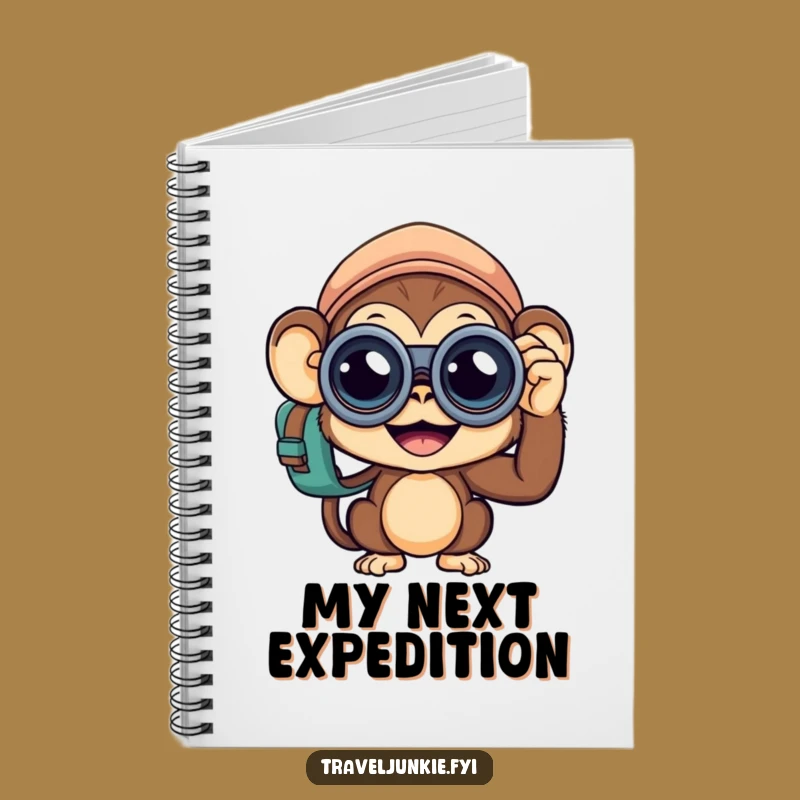 Funny Monkey Traveler Notebook: Curious Journal for Adventures, Witty Gift Idea