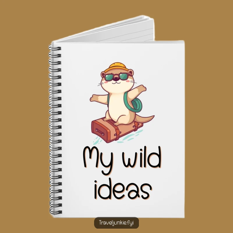 Funny Otter Surfer Notebook: Playful Journey Log, Witty Gift Idea