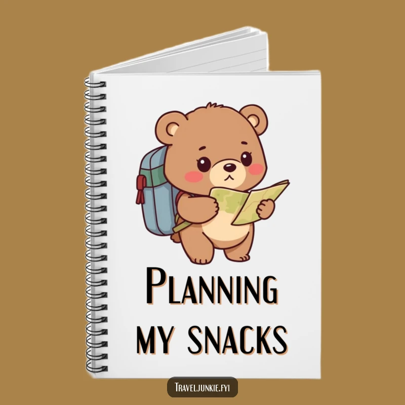 Funny Bear Explorer Notebook - Determined Planner's Hilarious Map Journal