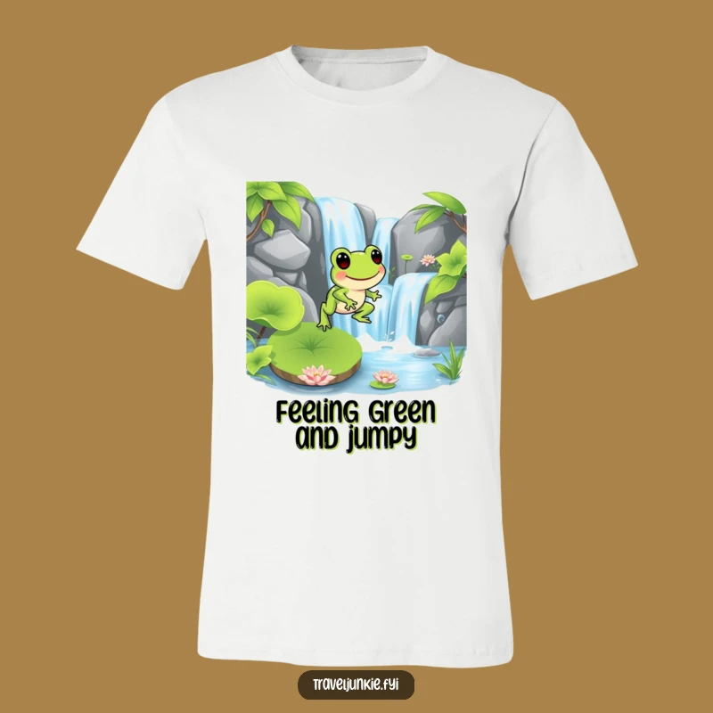 Funny Frog Hopping T-Shirt: Cool & Comical Amphibian Adventure Tee