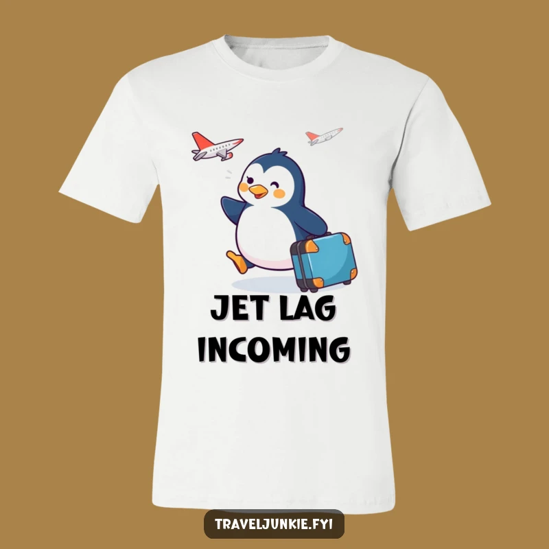 Funny Penguin Adventure T-Shirt A Hilarious Gift For Jetsetters